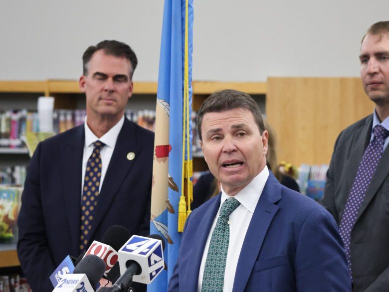 Lindel Fields after being named the new Superintendent of Public Instruction at Eisenhower International School on Oct. 2, 2025.