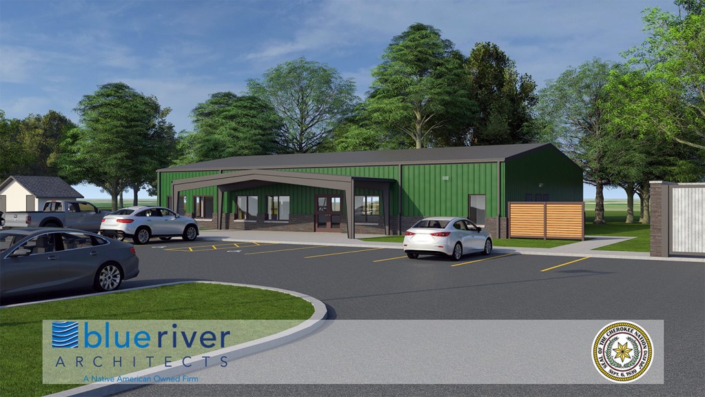Rendering of North Tulsa Cherokee Community Organization building.