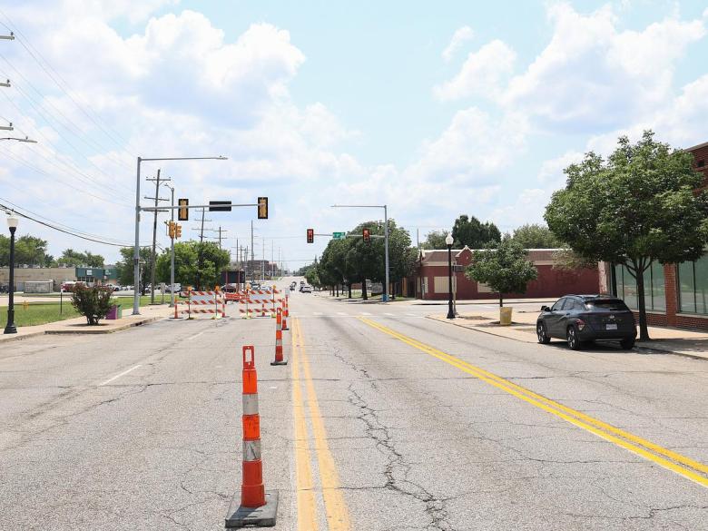 Standing on South Lewis Avenue near First Street in the Kendall-Whittier District on Aug. 11, 2025.