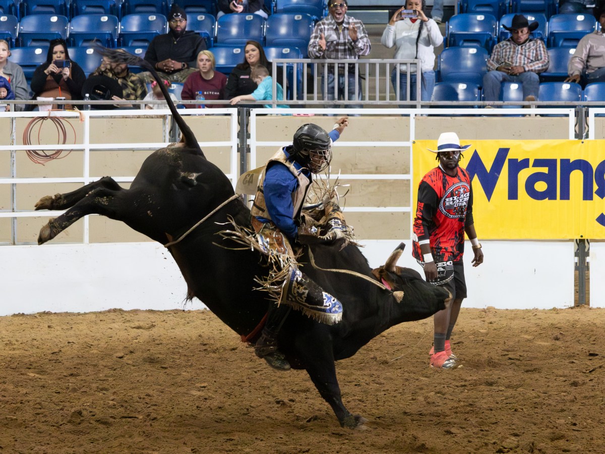 A scene from Oklahoma Black Rodeo's 1 p.m. show inside Ford Truck Arena on Feb. 7, 2026.