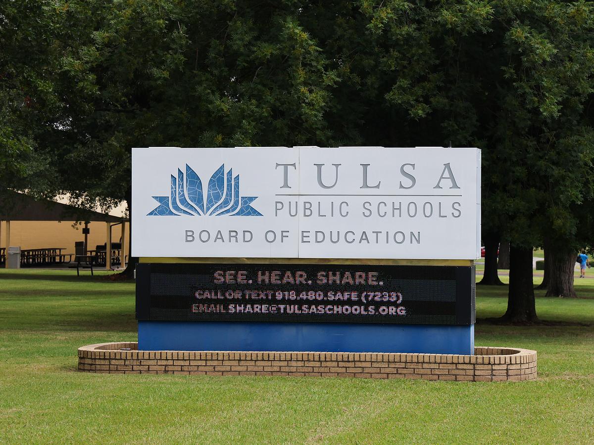 The Tulsa Public Schools Charles C. Mason Education Service Center is pictured Aug. 4, 2025.