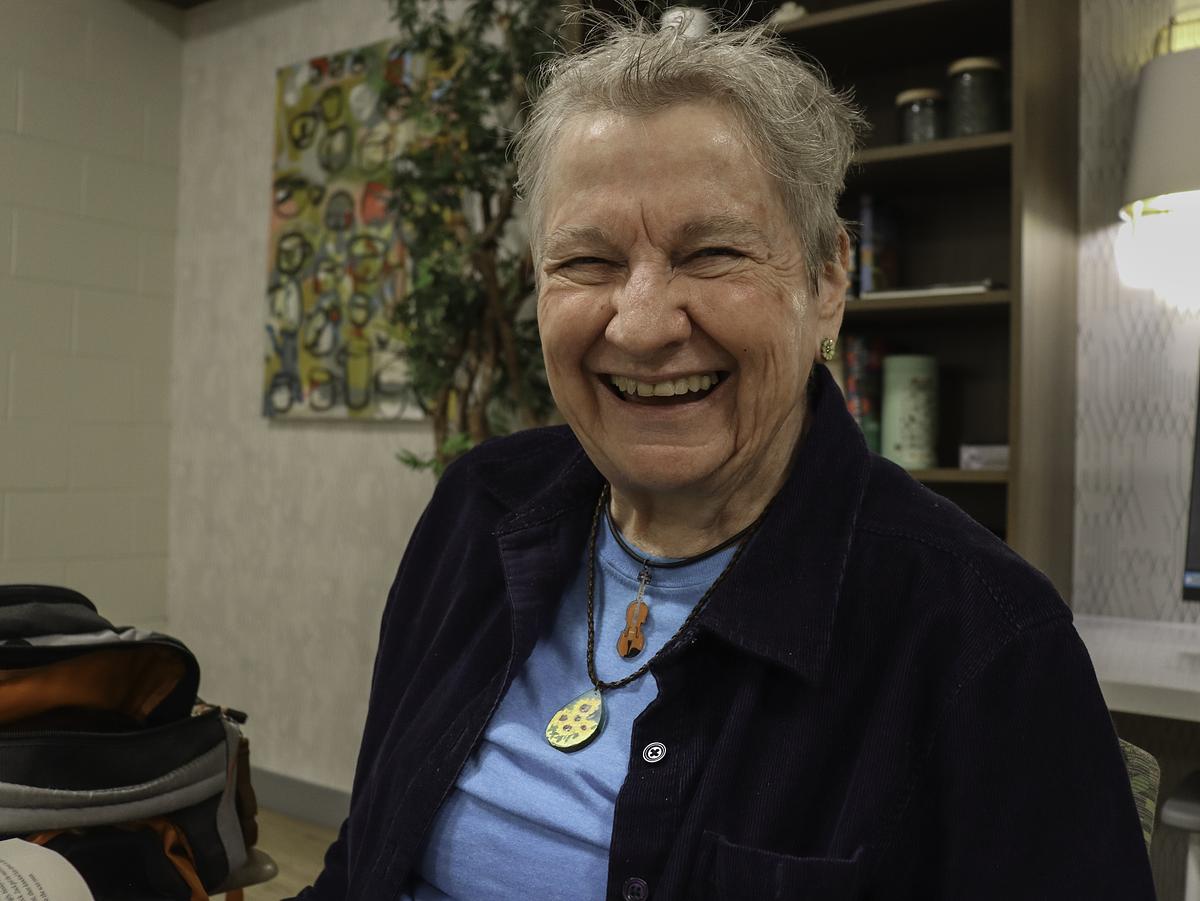 Ann Loam, 77, poses for a photo at the Life Senior Services Roma Berry Center for Seniors Thursday, Feb. 26, 2026. She supports Senate Joint Resolution 23, which would get rid of property taxes for senior homeowners.
