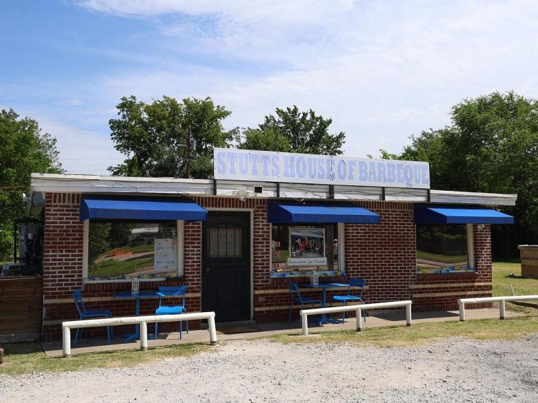 Stutts House of Barbeque is pictured in north Tulsa on June 27, 2025.