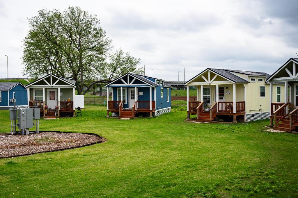 Eden Village opened in 2024 to offer permanent supportive housing to chronically homeless people, including those recovering from opioid addiction. The tiny home community received a $100,000 grant from the attorney general's opioid abatement program. 