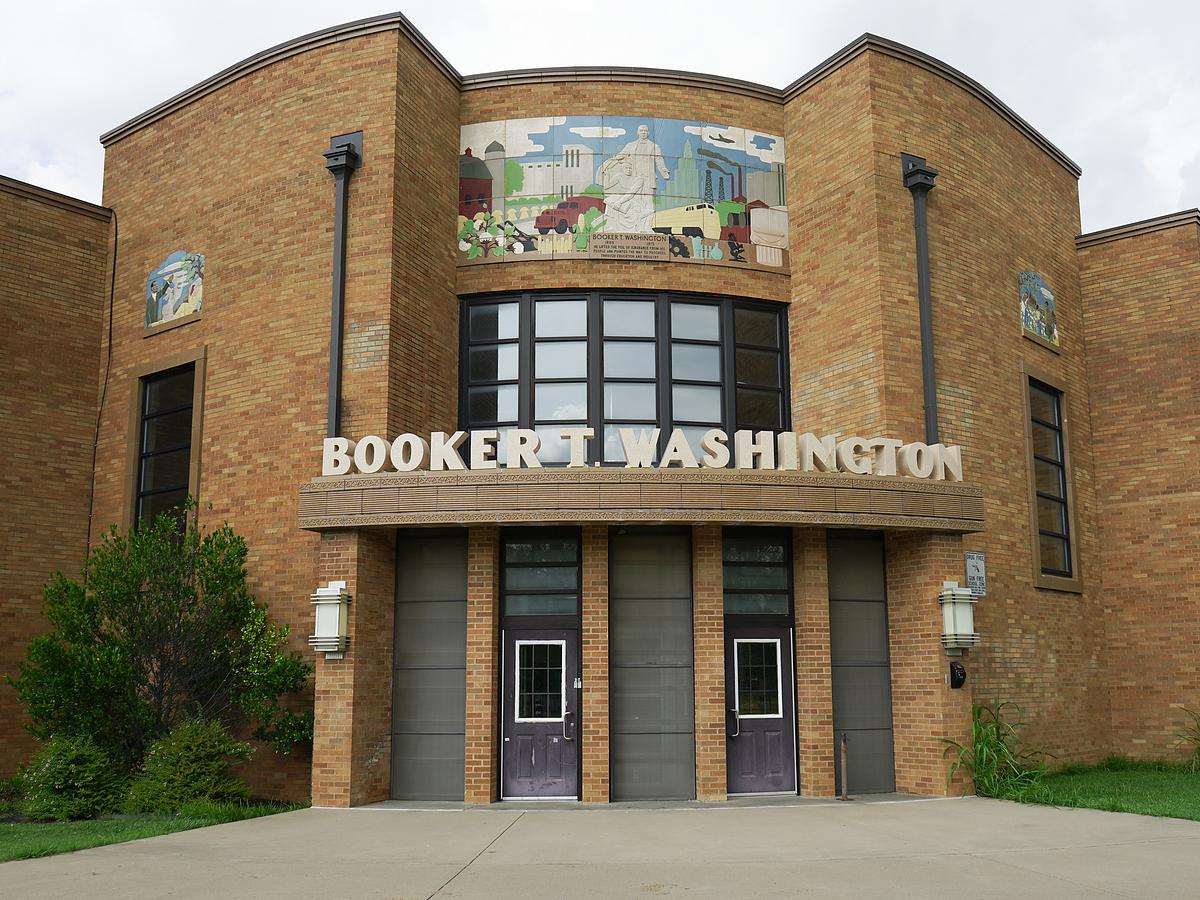 Booker T. Washington High School is pictured in July 2025.