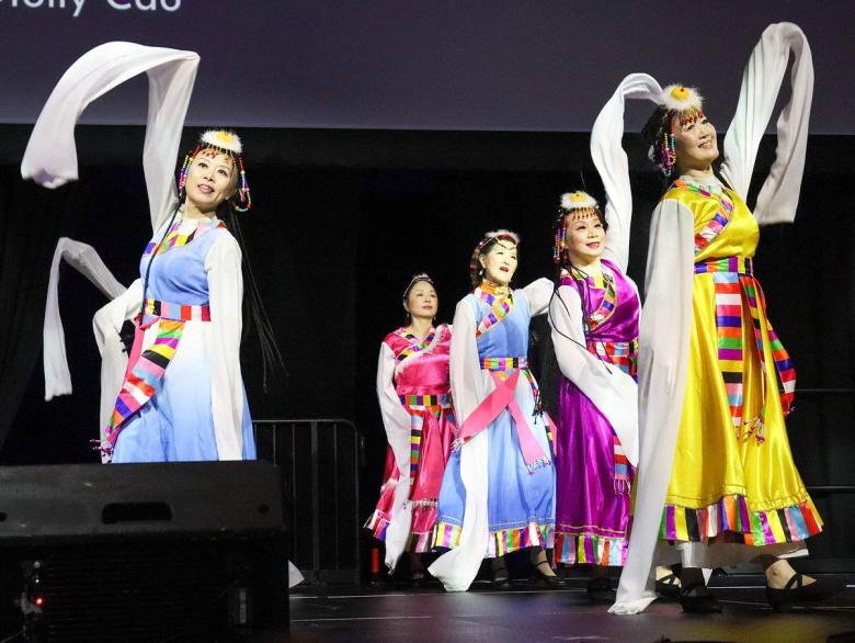Performers dance at Tulsa Asia Fest in Arvest Convention Center Saturday, Jan. 31, 2026. Thousands of people showed up for the Asian Affairs Commission's largest event to date.