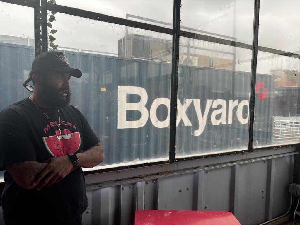 Chris Mitchell, owner of My Momma's House, stands inside his restaurant Feb. 14, 2026. Mitchell says the property's owner was slow to respond to maintenance requests.