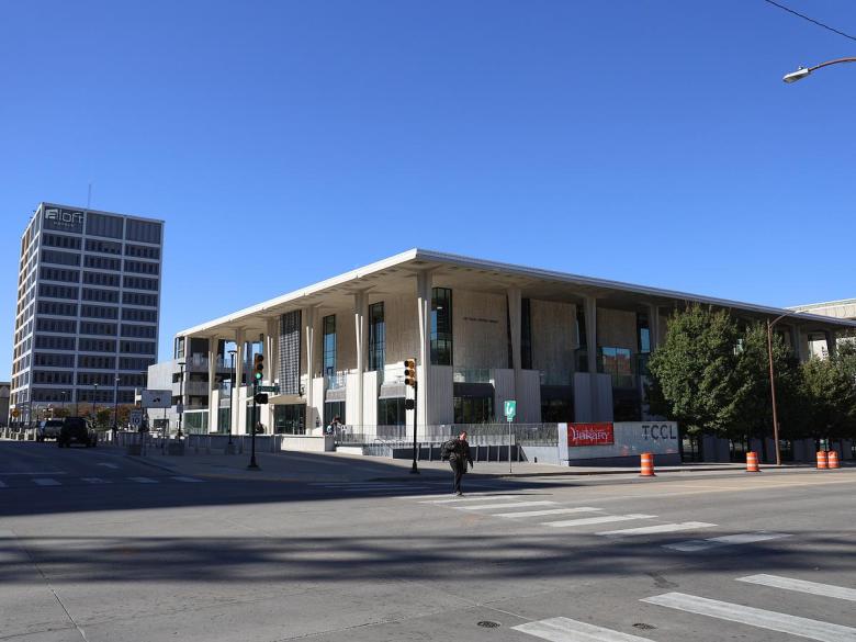 Tulsa City-County Library Central branch at 400 Civic Center is pictured Nov. 12, 2025.