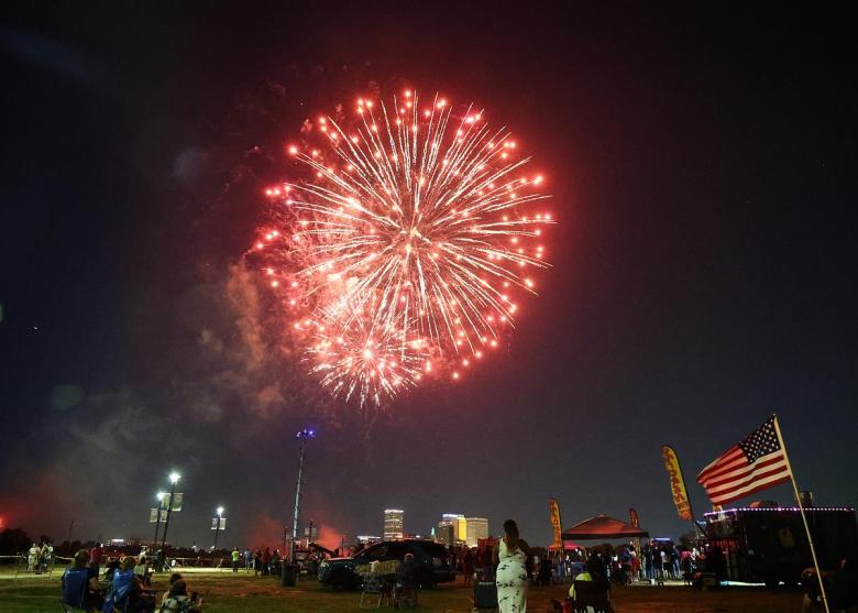 A scene from the 2025 Freedom Fest on July 4, 2025.