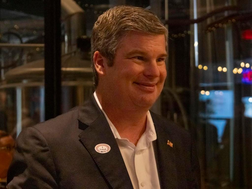 John Croisant, the Democratic nominee for Oklahoma's 1st Congressional District, attends the Tulsa County Democratic Party's election night watch party at NEFF Brewing on June 16, 2026.