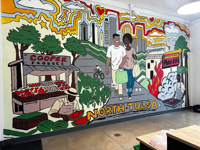 The Grocery Box located in Phoenix at 36N unveiled its new, community-centered mural July 15, 2026.