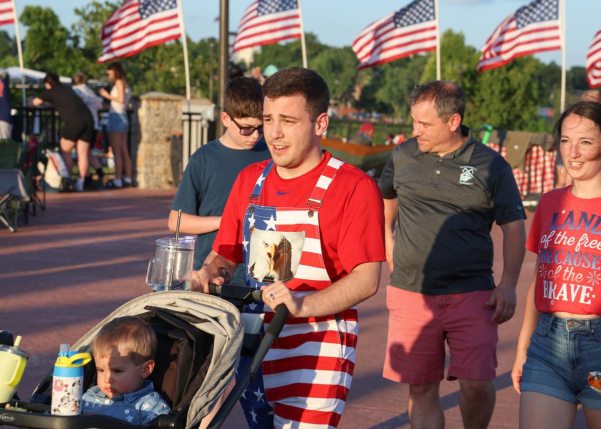 A scene from Tulsa's 2025 FreedomFest on July 4, 2025.