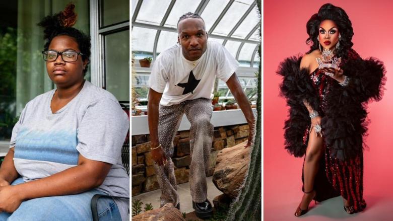 From left to right: Janae Grey, Quentin Marcellis and Londenn Raine. The three Black, LGBTQ+ Tulsans shared their experiences with acceptance and belonging.