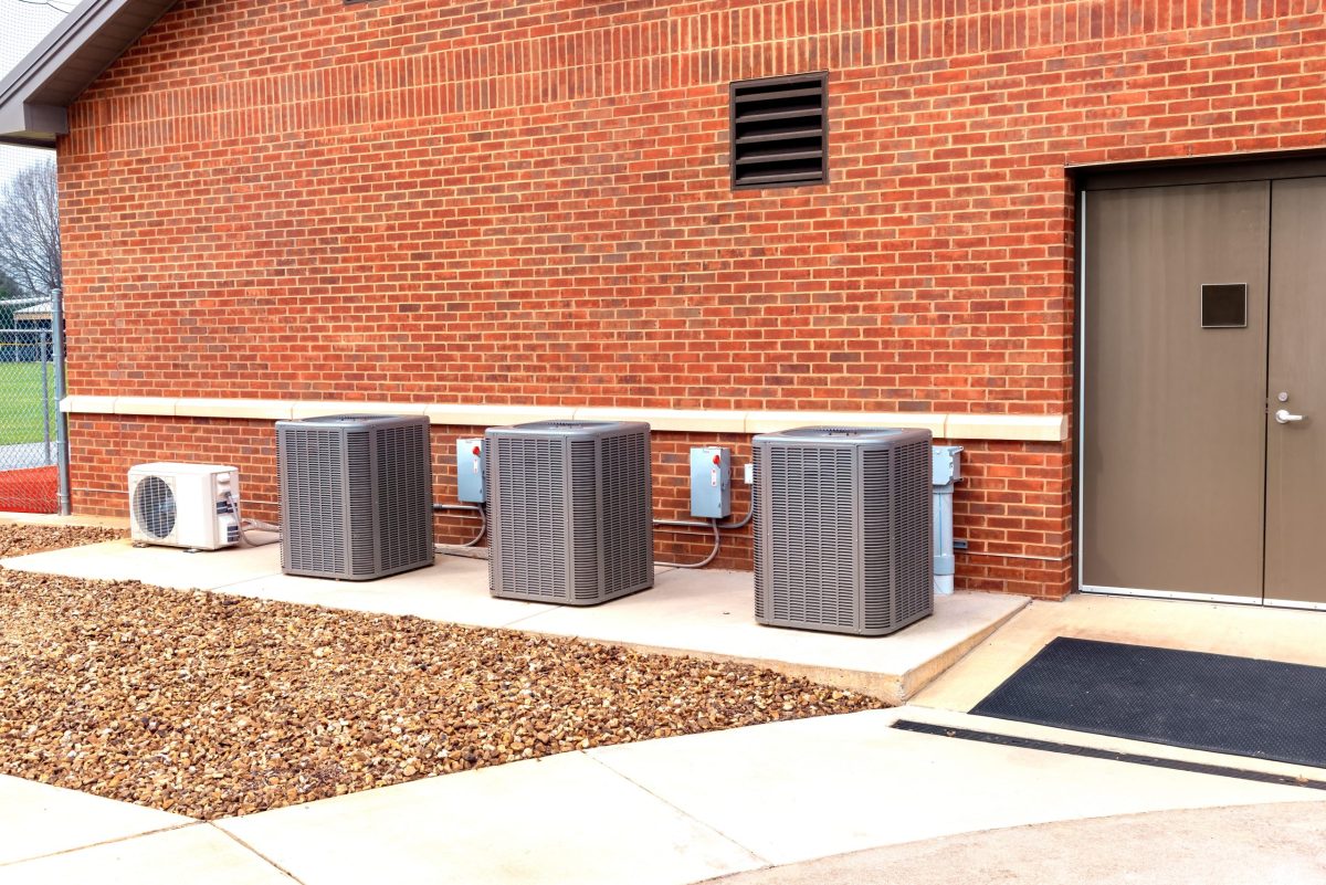 HVAC units outside building