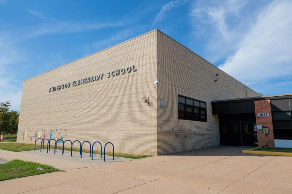 Anderson Elementary, a campus slated for closure, is pictured Sept. 23, 2026.